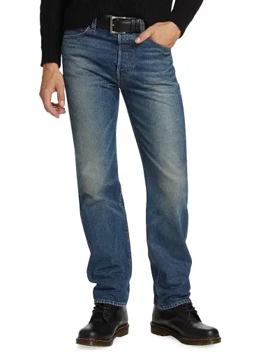 Nili Lotan Men's Billie Straight-Leg Jeans - Simon Wash | Thumbnail 3 Nili Lotan Men's Billie Straight-Leg Jeans - Simon Wash | Thumbnail 3