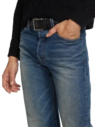 Nili Lotan Men's Billie Straight-Leg Jeans - Simon Wash | Thumbnail 6 Nili Lotan Men's Billie Straight-Leg Jeans - Simon Wash | Thumbnail 6