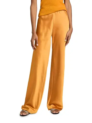 Vince Women's Satin High-Rise Pants | Thumbnail 3 Vince Women's Satin High-Rise Pants | Thumbnail 3
