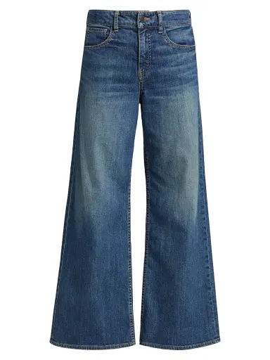 Nili Lotan Women's Marlene Mid-Rise Cropped Wide-Leg Jeans | Thumbnail 1 Nili Lotan Women's Marlene Mid-Rise Cropped Wide-Leg Jeans | Thumbnail 1