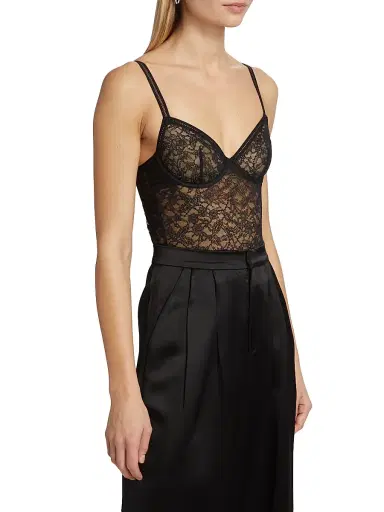 Wolford Women's Lace Underwire Bodysuit - Black - Size Small | Thumbnail 4 Wolford Women's Lace Underwire Bodysuit - Black - Size Small | Thumbnail 4