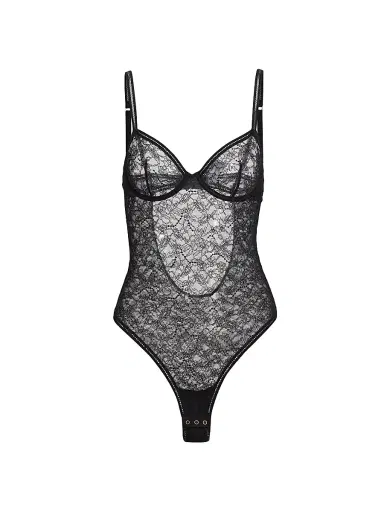 Wolford Women's Lace Underwire Bodysuit - Black - Size Small | Thumbnail 1 Wolford Women's Lace Underwire Bodysuit - Black - Size Small | Thumbnail 1