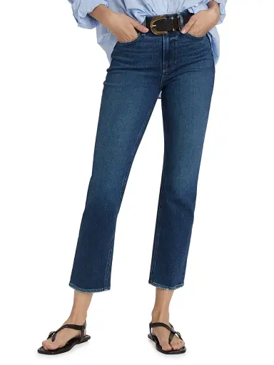 PAIGE Women's Cindy Cropped Straight-Leg Jeans - Arpeggio | Thumbnail 3 PAIGE Women's Cindy Cropped Straight-Leg Jeans - Arpeggio | Thumbnail 3