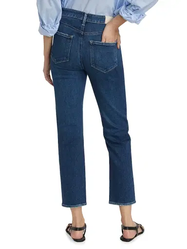 PAIGE Women's Cindy Cropped Straight-Leg Jeans - Arpeggio | Thumbnail 5 PAIGE Women's Cindy Cropped Straight-Leg Jeans - Arpeggio | Thumbnail 5