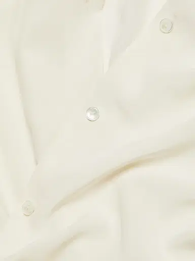 Nili Lotan Women's Julien Silk Shirt - Ivory - Size Large | Thumbnail 7 Nili Lotan Women's Julien Silk Shirt - Ivory - Size Large | Thumbnail 7
