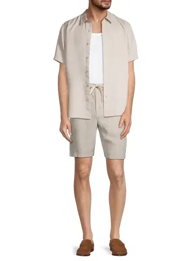 Vince Men's Lightweight Hemp Shorts - Pumice Rock | Thumbnail 2 Vince Men's Lightweight Hemp Shorts - Pumice Rock | Thumbnail 2