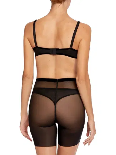 Wolford Women's Tulle Control Shorts - Black | Thumbnail 3 Wolford Women's Tulle Control Shorts - Black | Thumbnail 3