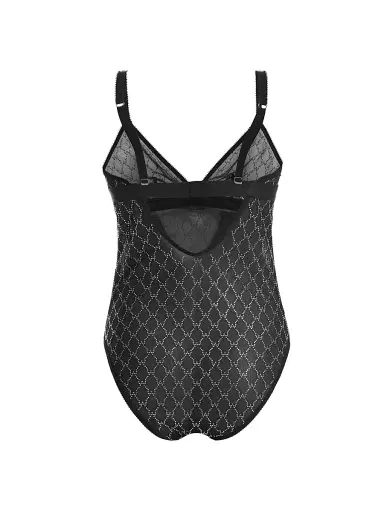 Wolford Women's Crystal-Embellished Bodysuit - Black | Thumbnail 3 Wolford Women's Crystal-Embellished Bodysuit - Black | Thumbnail 3