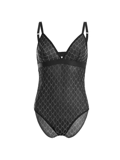 Wolford Women's Crystal-Embellished Bodysuit - Black | Thumbnail 1 Wolford Women's Crystal-Embellished Bodysuit - Black | Thumbnail 1