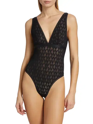 Wolford Women's Sheer Logo Bodysuit - Black | Thumbnail 6 Wolford Women's Sheer Logo Bodysuit - Black | Thumbnail 6