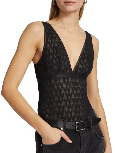 Wolford Women's Sheer Logo Bodysuit - Black | Thumbnail 7 Wolford Women's Sheer Logo Bodysuit - Black | Thumbnail 7