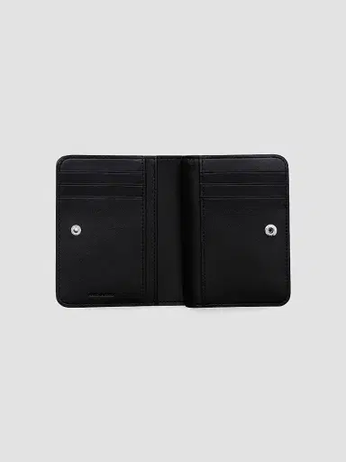 Marc Jacobs Women's The Mini Coated Glitter Compact Wallet - Black | Thumbnail 2 Marc Jacobs Women's The Mini Coated Glitter Compact Wallet - Black | Thumbnail 2