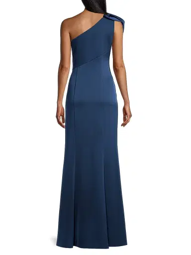 Aidan Mattox Women's One-Shoulder Mermaid Gown - Twilight Blue | Thumbnail 5 Aidan Mattox Women's One-Shoulder Mermaid Gown - Twilight Blue | Thumbnail 5