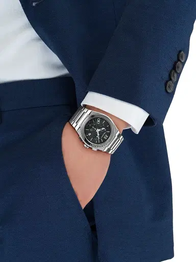 FERRAGAMO Men's Vega Chrono Stainless Steel Bracelet Watch/42MM - Silver Black | Thumbnail 2 FERRAGAMO Men's Vega Chrono Stainless Steel Bracelet Watch/42MM - Silver Black | Thumbnail 2