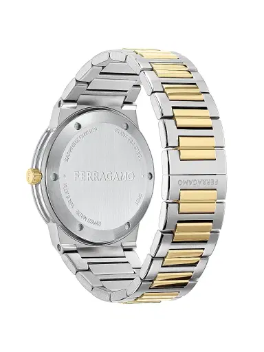 FERRAGAMO Men's Infinity Sapphire Stainless Steel Bracelet Watch/41MM - Two Tone Green | Thumbnail 4 FERRAGAMO Men's Infinity Sapphire Stainless Steel Bracelet Watch/41MM - Two Tone Green | Thumbnail 4