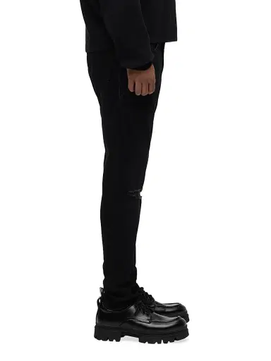 Hudson Jeans Men's Zack Distressed Stretch Skinny Jeans - Destructed Ink | Thumbnail 5 Hudson Jeans Men's Zack Distressed Stretch Skinny Jeans - Destructed Ink | Thumbnail 5