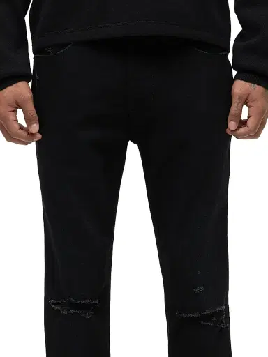 Hudson Jeans Men's Zack Distressed Stretch Skinny Jeans - Destructed Ink | Thumbnail 7 Hudson Jeans Men's Zack Distressed Stretch Skinny Jeans - Destructed Ink | Thumbnail 7