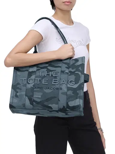Marc Jacobs Women's The Camo Jacquard Large Tote Bag - Blue Camo | Thumbnail 2 Marc Jacobs Women's The Camo Jacquard Large Tote Bag - Blue Camo | Thumbnail 2