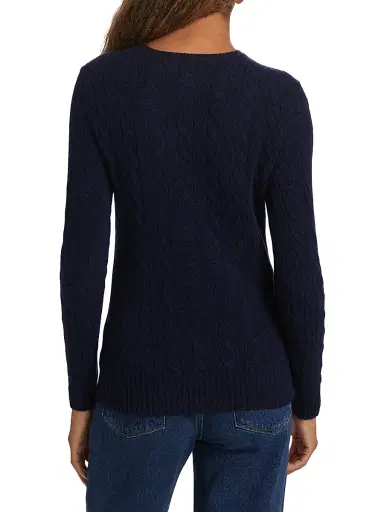 Polo Ralph Lauren Women's Julianna Cable-Knit Sweater - Hunter Navy | Thumbnail 5 Polo Ralph Lauren Women's Julianna Cable-Knit Sweater - Hunter Navy | Thumbnail 5