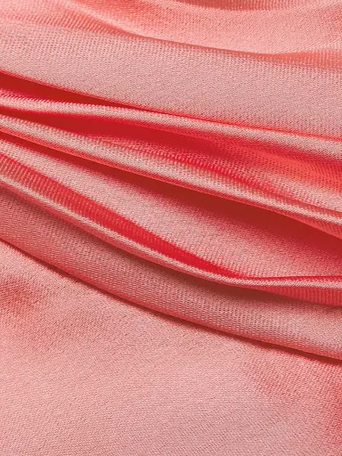 Ramy Brook Women's Tatiana High-Neck Satin Gown - Coral | Thumbnail 7 Ramy Brook Women's Tatiana High-Neck Satin Gown - Coral | Thumbnail 7