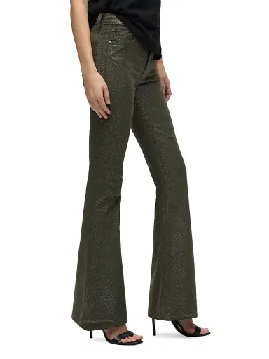 Hudson Jeans Women's Holly High-Rise Flared Jeans - Cypress Glitter | Thumbnail 5 Hudson Jeans Women's Holly High-Rise Flared Jeans - Cypress Glitter | Thumbnail 5