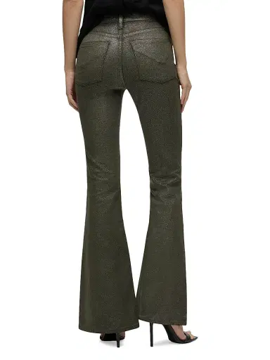 Hudson Jeans Women's Holly High-Rise Flared Jeans - Cypress Glitter | Thumbnail 6 Hudson Jeans Women's Holly High-Rise Flared Jeans - Cypress Glitter | Thumbnail 6