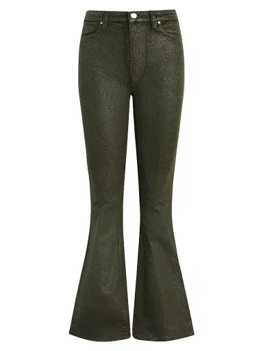 Hudson Jeans Women's Holly High-Rise Flared Jeans - Cypress Glitter | Thumbnail 1 Hudson Jeans Women's Holly High-Rise Flared Jeans - Cypress Glitter | Thumbnail 1
