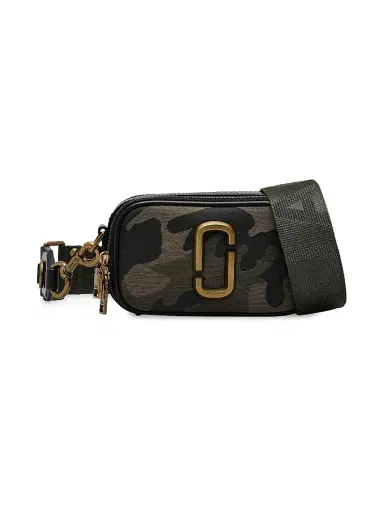 Marc Jacobs Women's The Camo Jacquard Snapshot Crossbody Bag - Camo | Thumbnail 1 Marc Jacobs Women's The Camo Jacquard Snapshot Crossbody Bag - Camo | Thumbnail 1