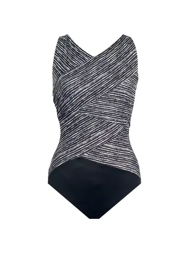 Miraclesuit Swim Women's Selenite Brio One-Piece Swimsuit - Black White | Thumbnail 1 Miraclesuit Swim Women's Selenite Brio One-Piece Swimsuit - Black White | Thumbnail 1