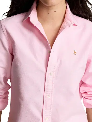 Polo Ralph Lauren Women's Slim-Fit Cotton Oxford Shirt - Bath Pink | Thumbnail 5 Polo Ralph Lauren Women's Slim-Fit Cotton Oxford Shirt - Bath Pink | Thumbnail 5