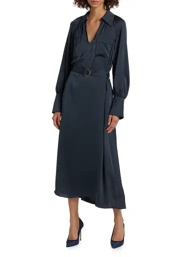 Ramy Brook Women's Cecilia Belted Cocktail Dress - Navy | Thumbnail 2 Ramy Brook Women's Cecilia Belted Cocktail Dress - Navy | Thumbnail 2