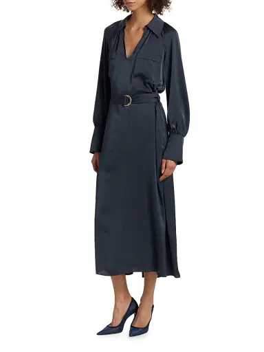 Ramy Brook Women's Cecilia Belted Cocktail Dress - Navy | Thumbnail 4 Ramy Brook Women's Cecilia Belted Cocktail Dress - Navy | Thumbnail 4