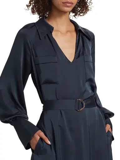 Ramy Brook Women's Cecilia Belted Cocktail Dress - Navy | Thumbnail 6 Ramy Brook Women's Cecilia Belted Cocktail Dress - Navy | Thumbnail 6