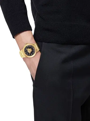 Versace Men's Medusa Infinite IP Yellow Gold Bracelet Watch/45MM - Yellow Gold | Thumbnail 2 Versace Men's Medusa Infinite IP Yellow Gold Bracelet Watch/45MM - Yellow Gold | Thumbnail 2