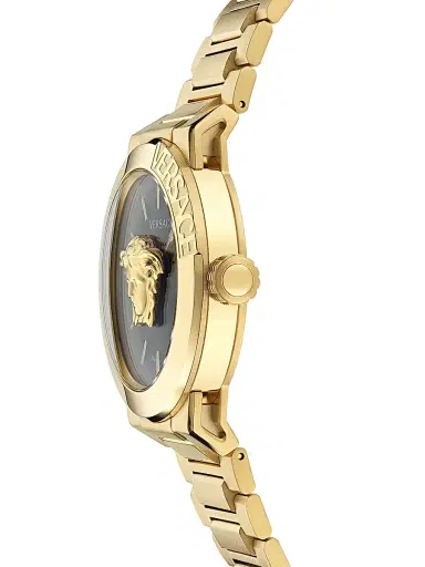 Versace Men's Medusa Infinite IP Yellow Gold Bracelet Watch/45MM - Yellow Gold | Thumbnail 3 Versace Men's Medusa Infinite IP Yellow Gold Bracelet Watch/45MM - Yellow Gold | Thumbnail 3