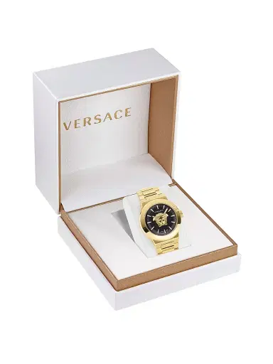 Versace Men's Medusa Infinite IP Yellow Gold Bracelet Watch/45MM - Yellow Gold | Thumbnail 5 Versace Men's Medusa Infinite IP Yellow Gold Bracelet Watch/45MM - Yellow Gold | Thumbnail 5