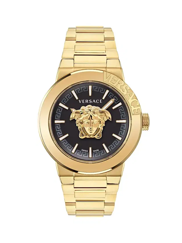 Men's Medusa Infinite IP Yellow Gold Bracelet Watch/45MM - Yellow Gold Men's Medusa Infinite IP Yellow Gold Bracelet Watch/45MM - Yellow Gold
