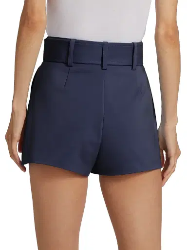 Ramy Brook Women's Kasey Belted High-Rise Shorts - Navy | Thumbnail 5 Ramy Brook Women's Kasey Belted High-Rise Shorts - Navy | Thumbnail 5
