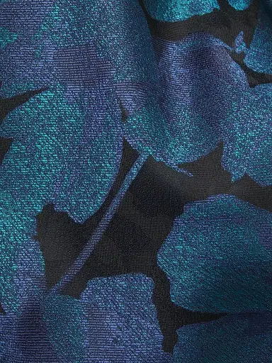 Aidan Mattox Women's Floral Jacquard Midi-Dress - Blue Multi | Thumbnail 6 Aidan Mattox Women's Floral Jacquard Midi-Dress - Blue Multi | Thumbnail 6