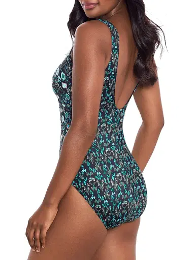 Miraclesuit Swim Women's Bijoux Criss-Cross Escape One-Piece Swimsuit - Black Multi | Thumbnail 3 Miraclesuit Swim Women's Bijoux Criss-Cross Escape One-Piece Swimsuit - Black Multi | Thumbnail 3