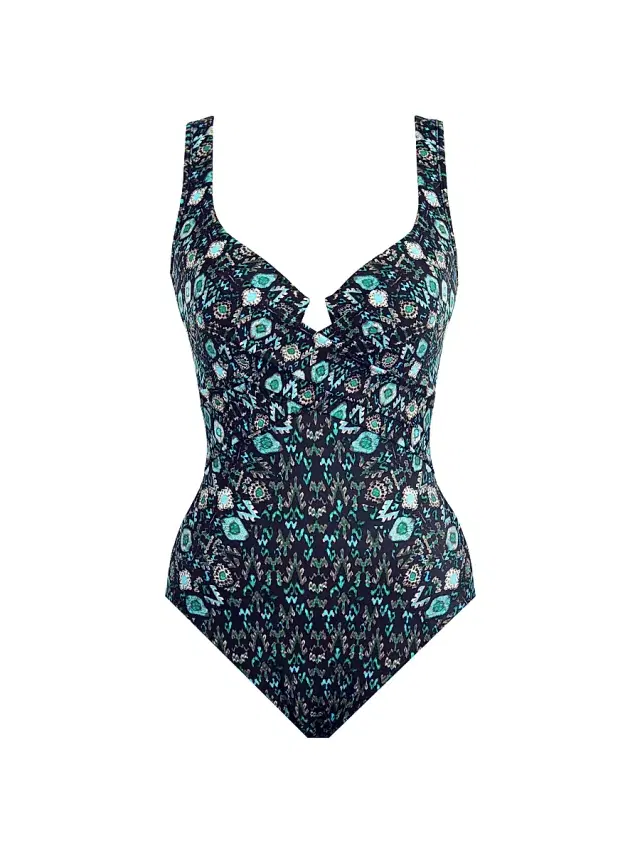 Women's Bijoux Criss-Cross Escape One-Piece Swimsuit - Black Multi Women's Bijoux Criss-Cross Escape One-Piece Swimsuit - Black Multi