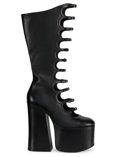 Marc Jacobs Women's The Kiki 150MM Platform Leather Knee-High Boots - Black - Size 11 | Thumbnail 1 Marc Jacobs Women's The Kiki 150MM Platform Leather Knee-High Boots - Black - Size 11 | Thumbnail 1