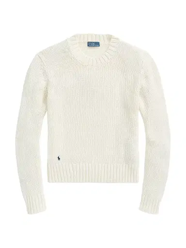 Polo Ralph Lauren Women's Cotton Shaker-Stitch Sweater - White | Thumbnail 1 Polo Ralph Lauren Women's Cotton Shaker-Stitch Sweater - White | Thumbnail 1
