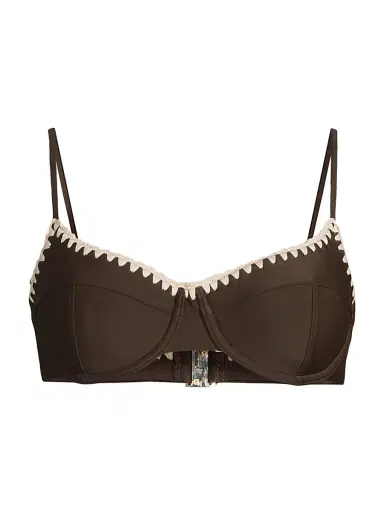 Ramy Brook Women's Emmeline Balconette Bikini Top - Beach Brown | Thumbnail 1 Ramy Brook Women's Emmeline Balconette Bikini Top - Beach Brown | Thumbnail 1