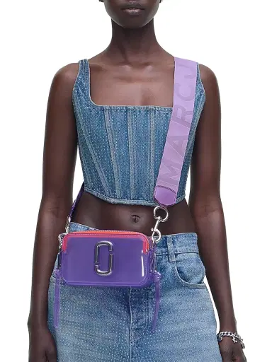 Marc Jacobs Women's Jelly Snapshot PVC Crossbody Bag - Wisteria | Thumbnail 2 Marc Jacobs Women's Jelly Snapshot PVC Crossbody Bag - Wisteria | Thumbnail 2