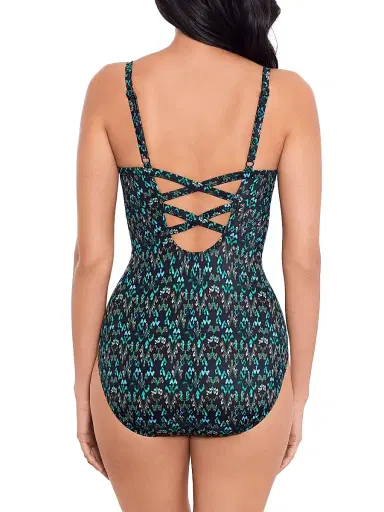 Miraclesuit Swim Women's Bijoux Captivate One-Piece Swimsuit - Black Multi - Size 6 | Thumbnail 4 Miraclesuit Swim Women's Bijoux Captivate One-Piece Swimsuit - Black Multi - Size 6 | Thumbnail 4