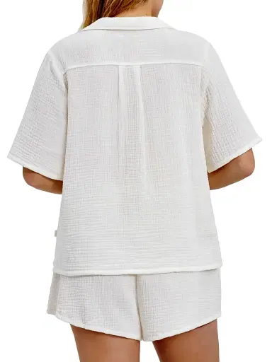 UGG Women's Vivienne Cotton Gauze Shirt | Thumbnail 4 UGG Women's Vivienne Cotton Gauze Shirt | Thumbnail 4