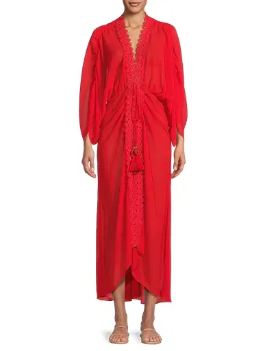 Ramy Brook Women's Raelynn Maxi Dress - Flame | Thumbnail 3 Ramy Brook Women's Raelynn Maxi Dress - Flame | Thumbnail 3