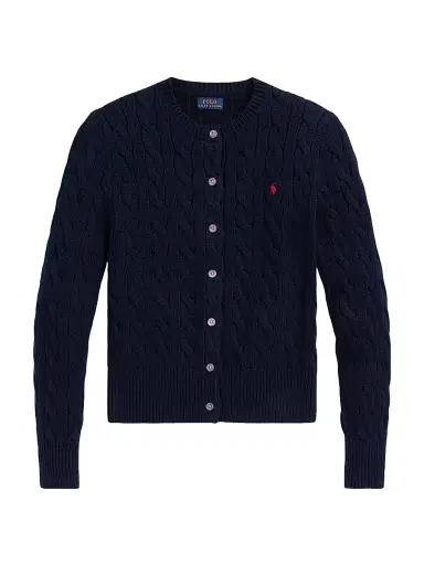 Polo Ralph Lauren Women's Cable-Knit Cardigan - Hunter Navy | Thumbnail 1 Polo Ralph Lauren Women's Cable-Knit Cardigan - Hunter Navy | Thumbnail 1
