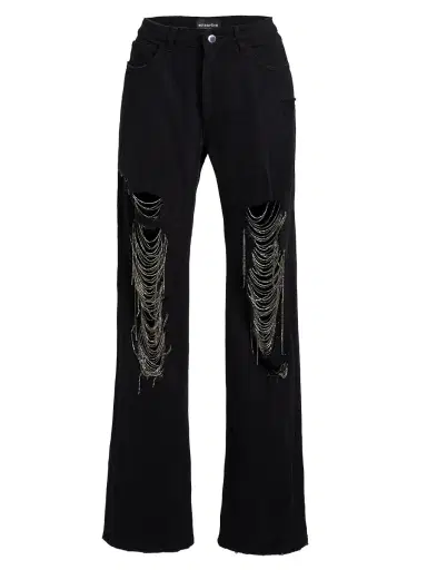 Retrofête Women's Marlowe Jeans - Raven Black | Thumbnail 6 Retrofête Women's Marlowe Jeans - Raven Black | Thumbnail 6